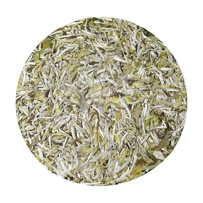 2023年正宗福鼎大白茶新茶白毫银针茶饼高山明前嫩芽春茶叶300克