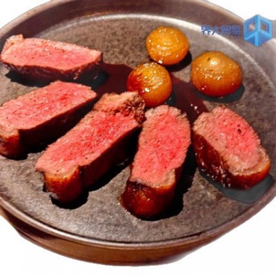 澳洲石斧全血和牛臀腰肉盖原切牛排1265厂小西冷雪花牛肉烤肉西餐