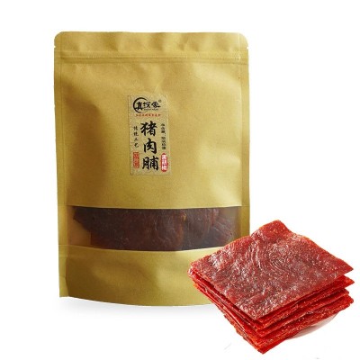 原汁手撕整切大片猪肉脯休闲工厂批发直发散称半斤装另有20斤箱装
